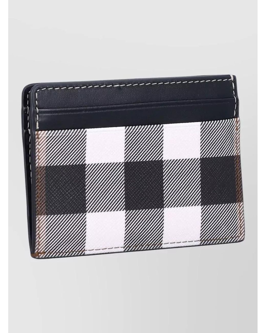 Burberry Metallic Checked Card Holder for men