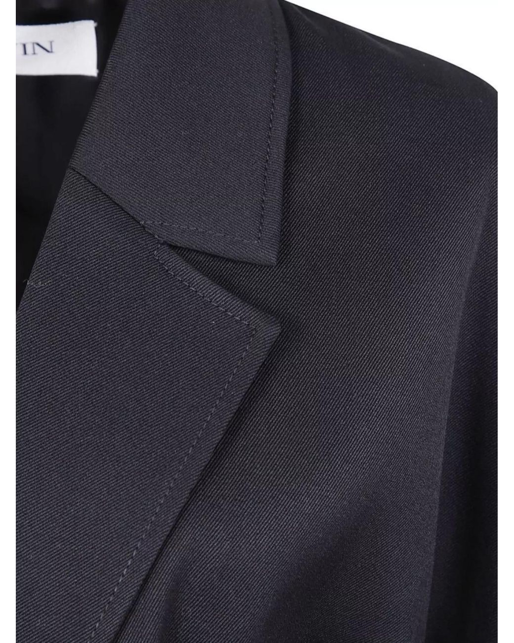 Lanvin Blue Single-Breasted Wool Tailored Blazer