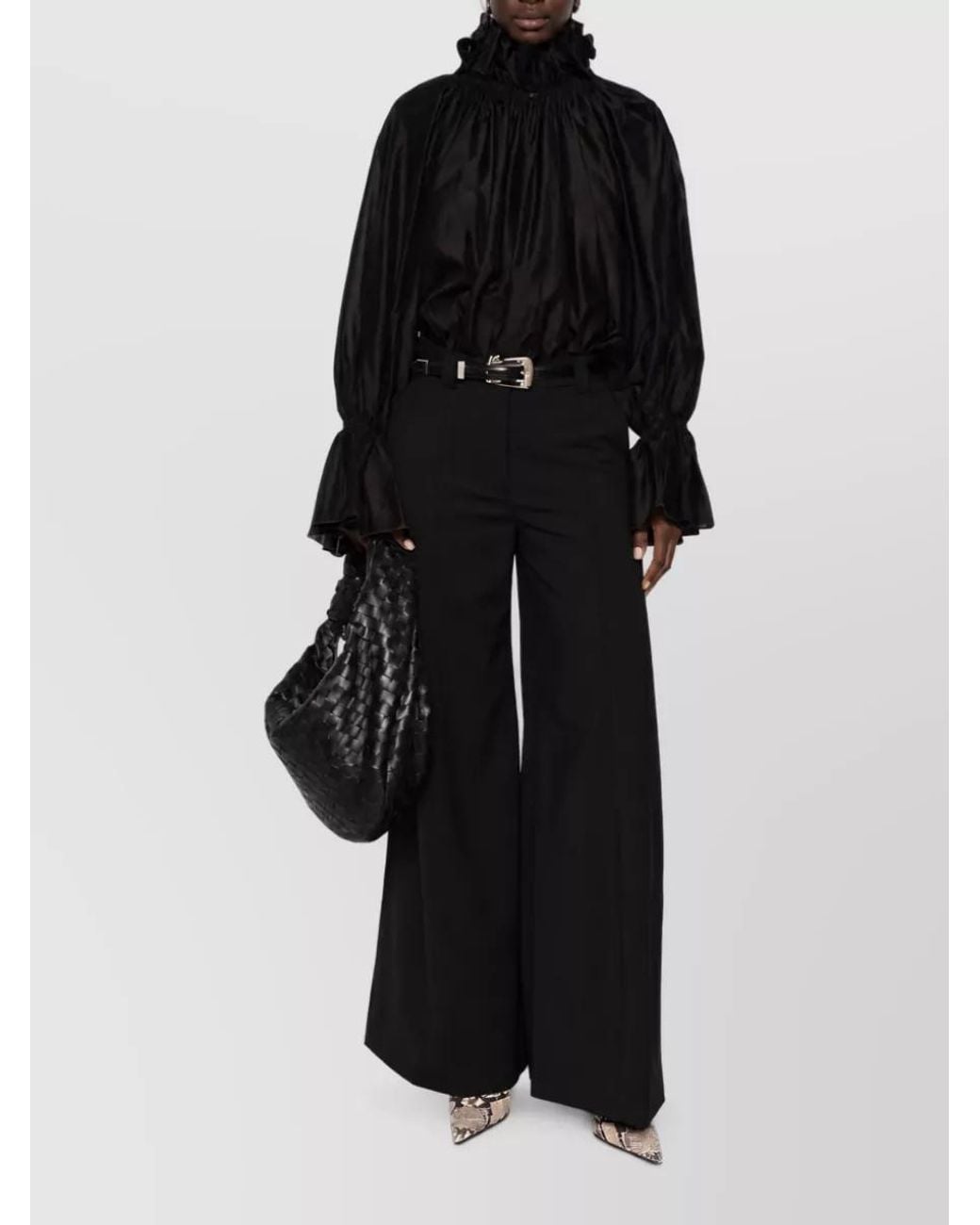 Thelatest Black Flared Trousers