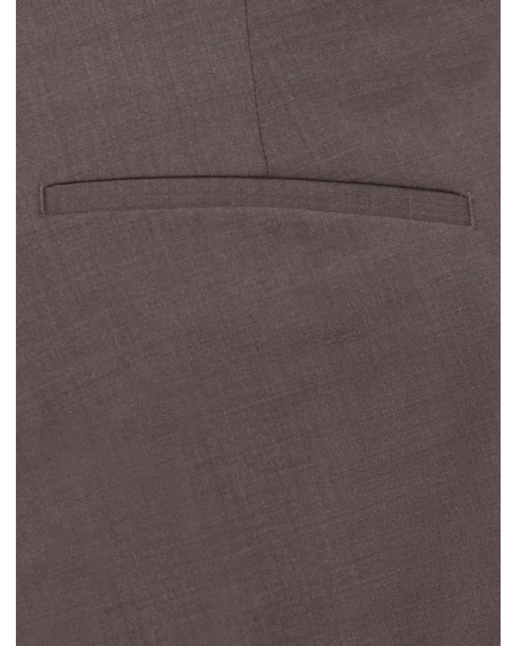 Briglia 1949 Gray Virgin Wool Straight-Leg Tailored Trousers for men