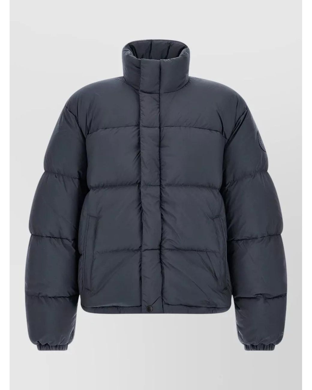 Canada Goose Blue Down Quilted High Neck Puffer Jacket for men
