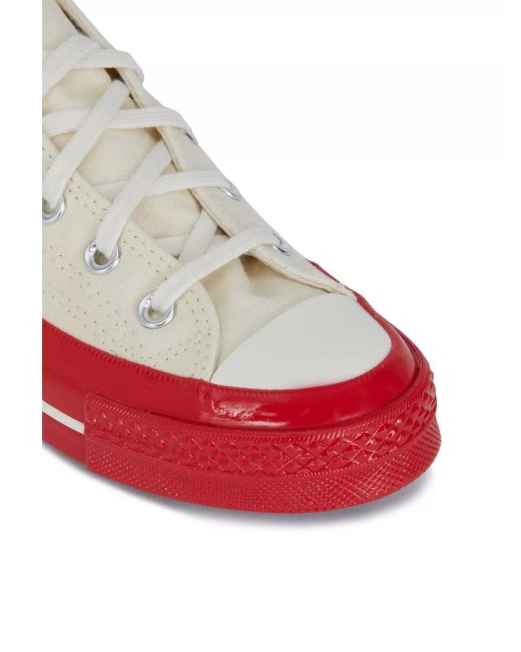 COMME DES GARÇONS PLAY Red Cotton Low-Top Sneakers