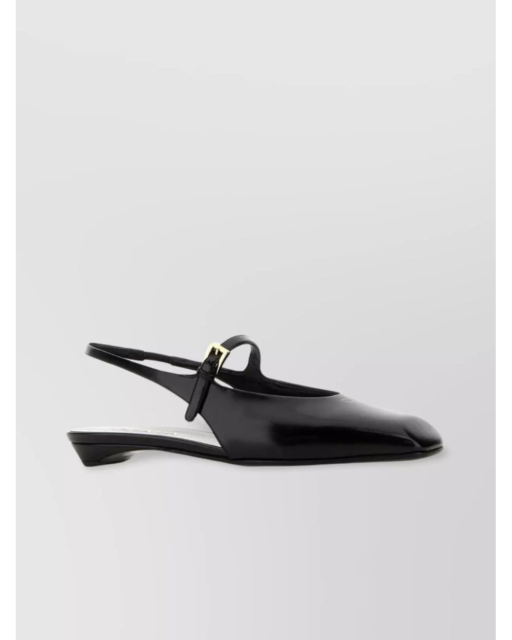 Prada Multicolor Leather Slingback Ballerina Shoes