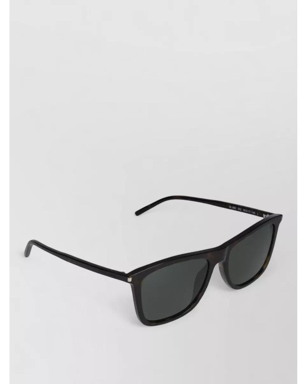 Saint Laurent Gray Square-Frame Sunglasses