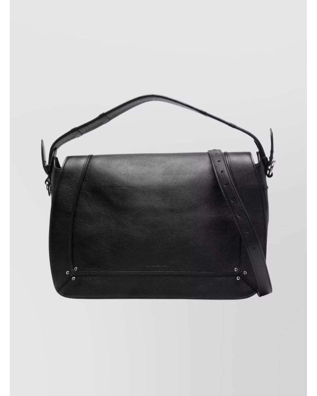 Jérôme Dreyfuss Black Leather Studded Shoulder Bag