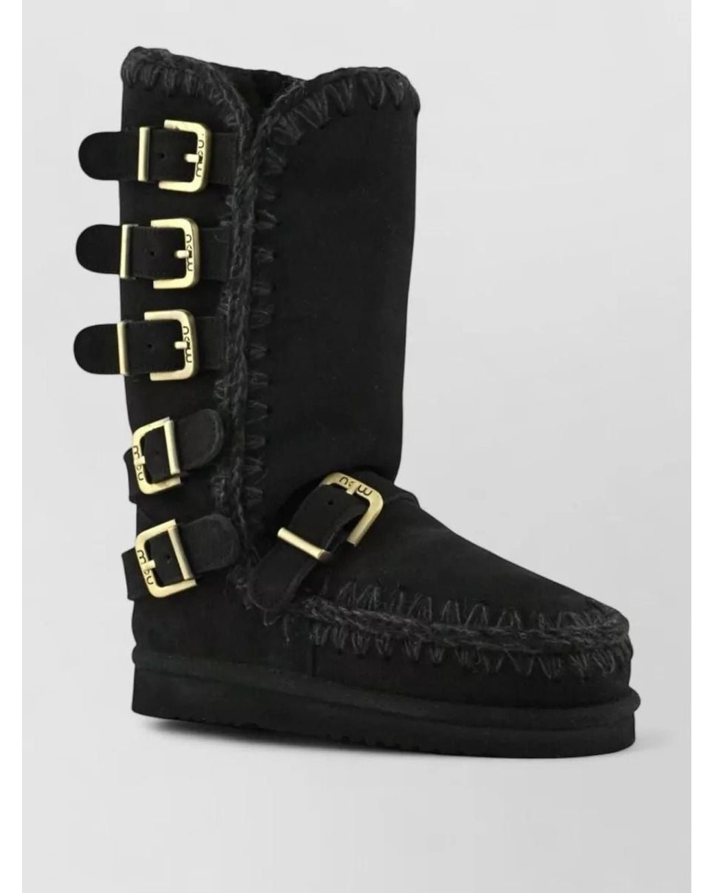 Mou Black Sheepskin Eskimo 40 Boots