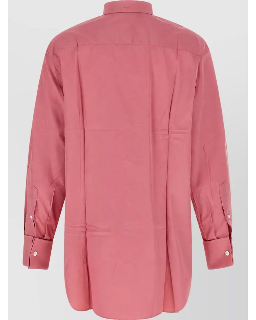 Prada Pink Poplin Oversized Shirt