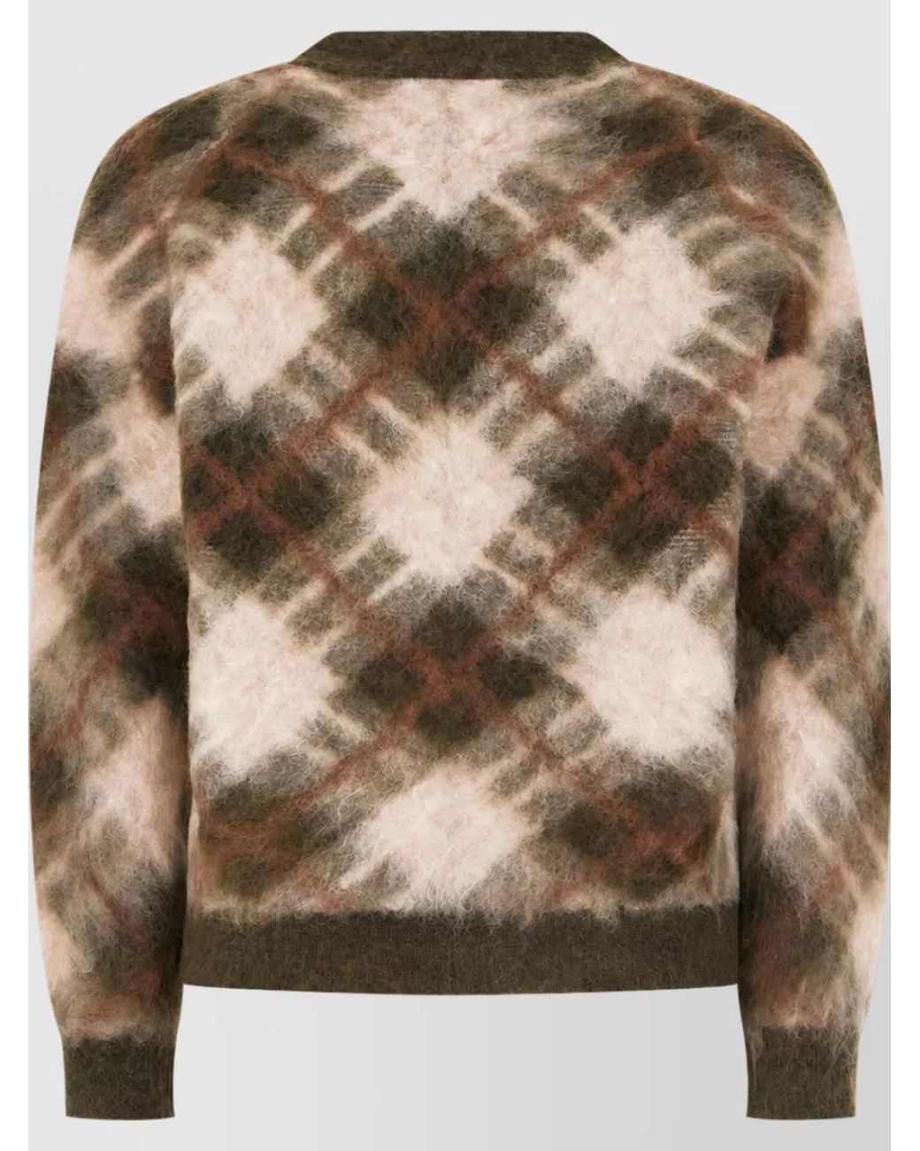 Acne Brown Mohair Wool Knit Jacket