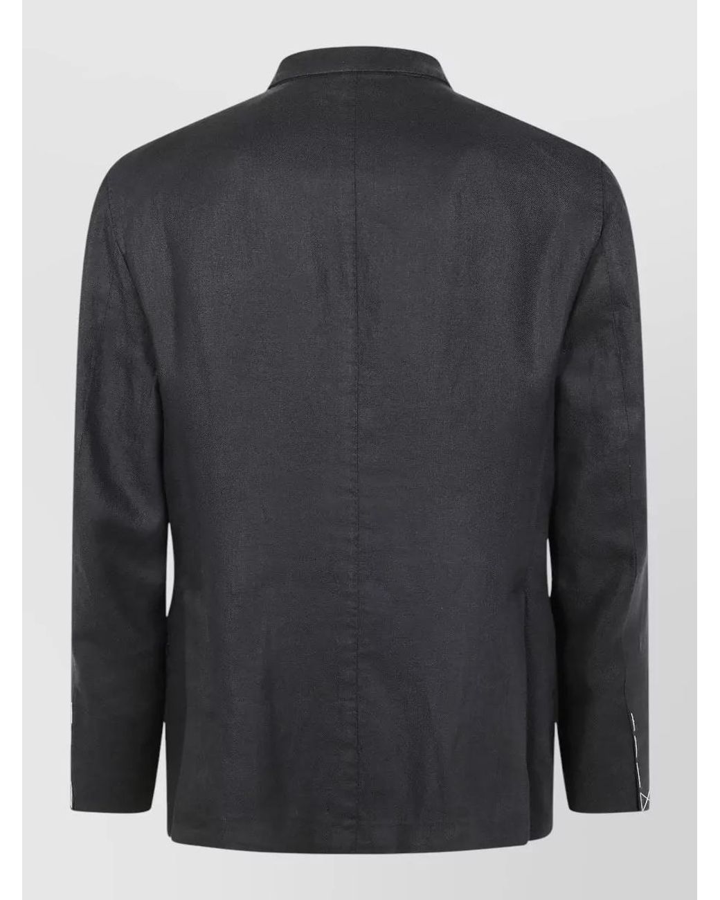Boglioli Blue Linen Single-Breasted Suit for men