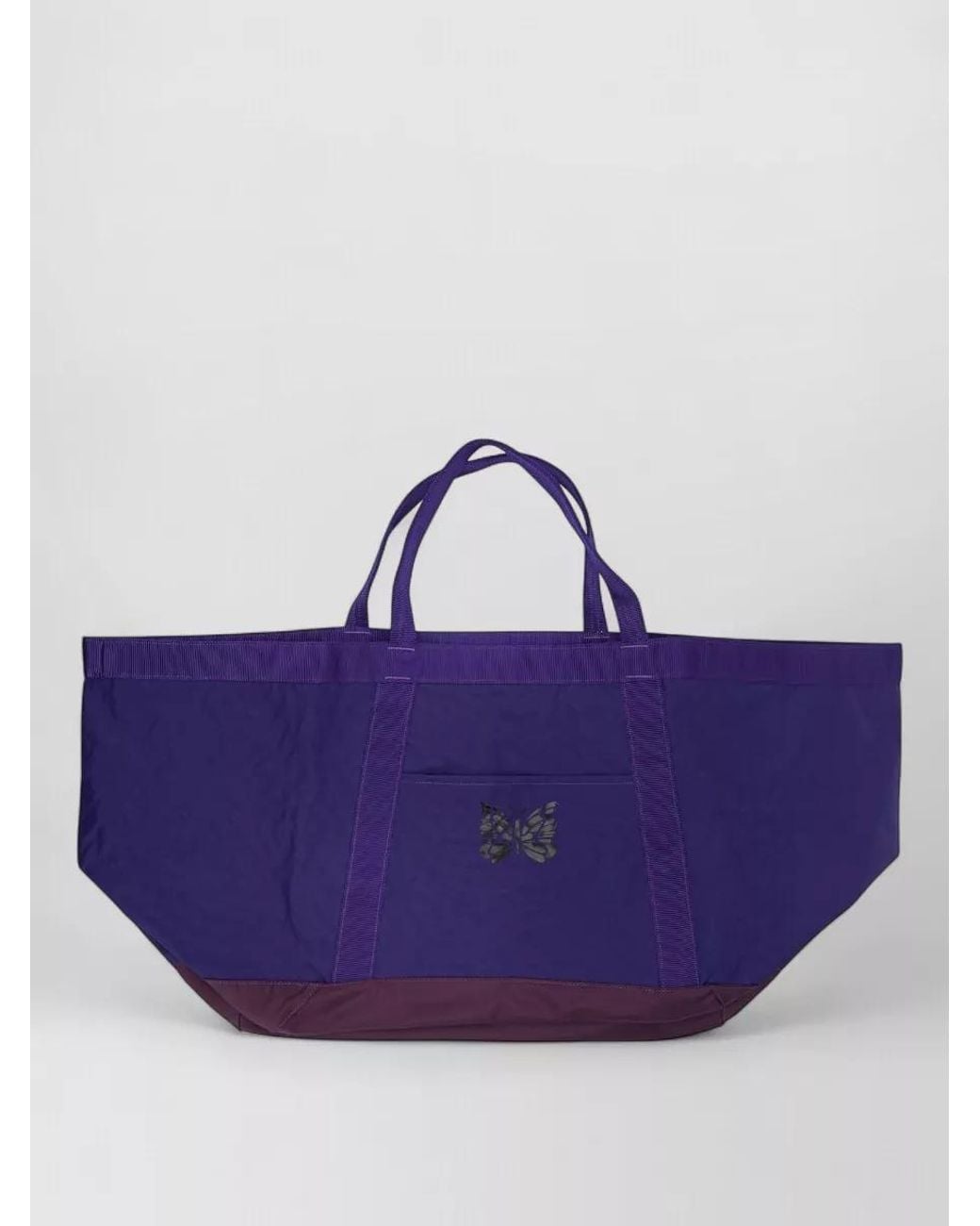 Needles Purple Nylon Tool Tote Large Shoulder Bag for men