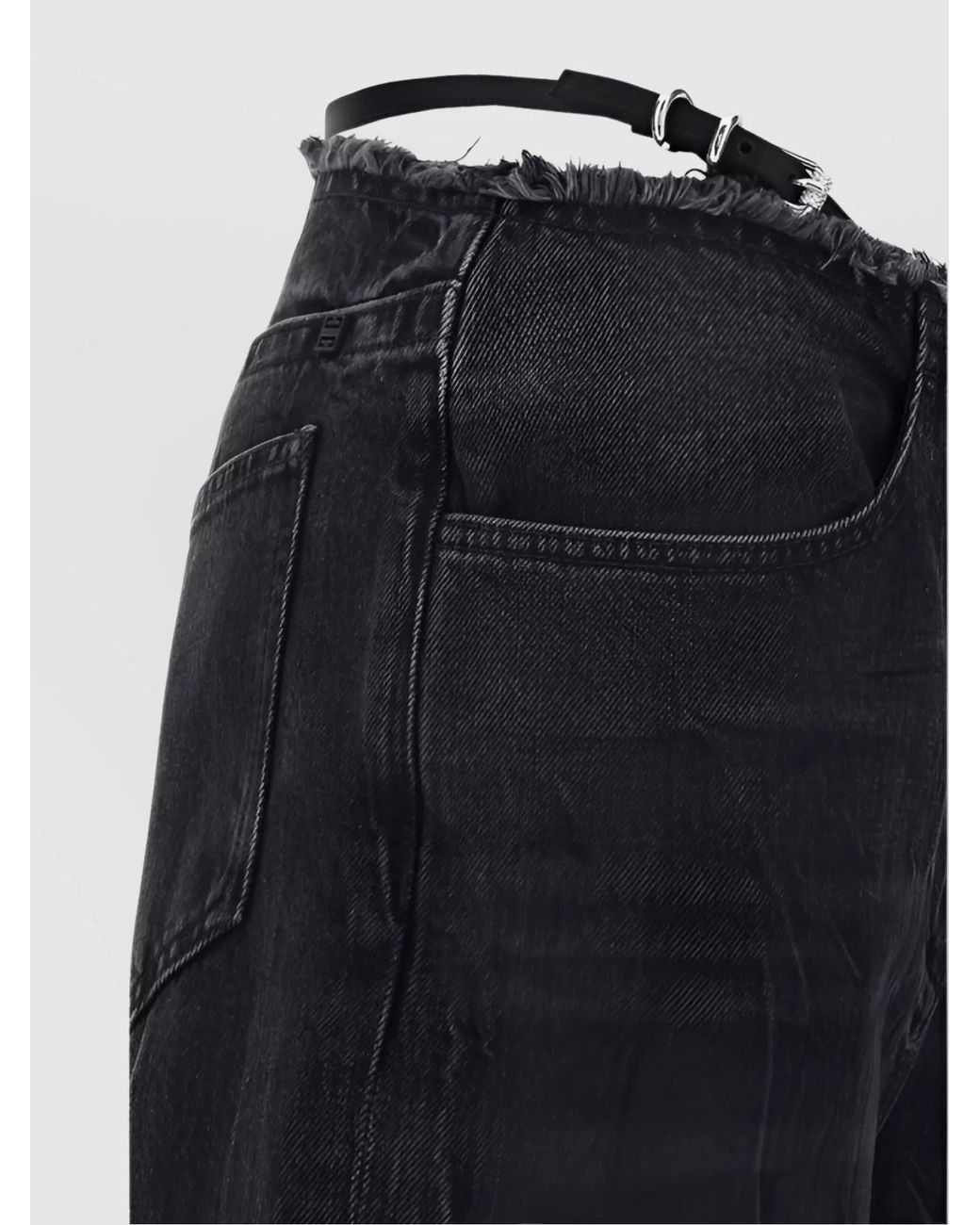 Givenchy Blue Denim High-Rise Wide-Leg Flared Jeans