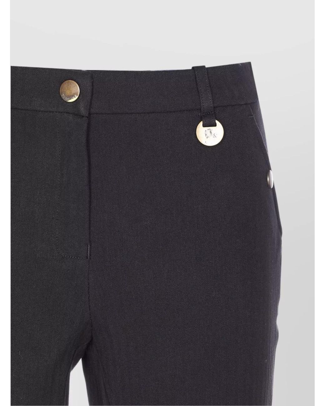 Burberry Blue Stretch Cotton Slim-Fit Jodhpur Trousers