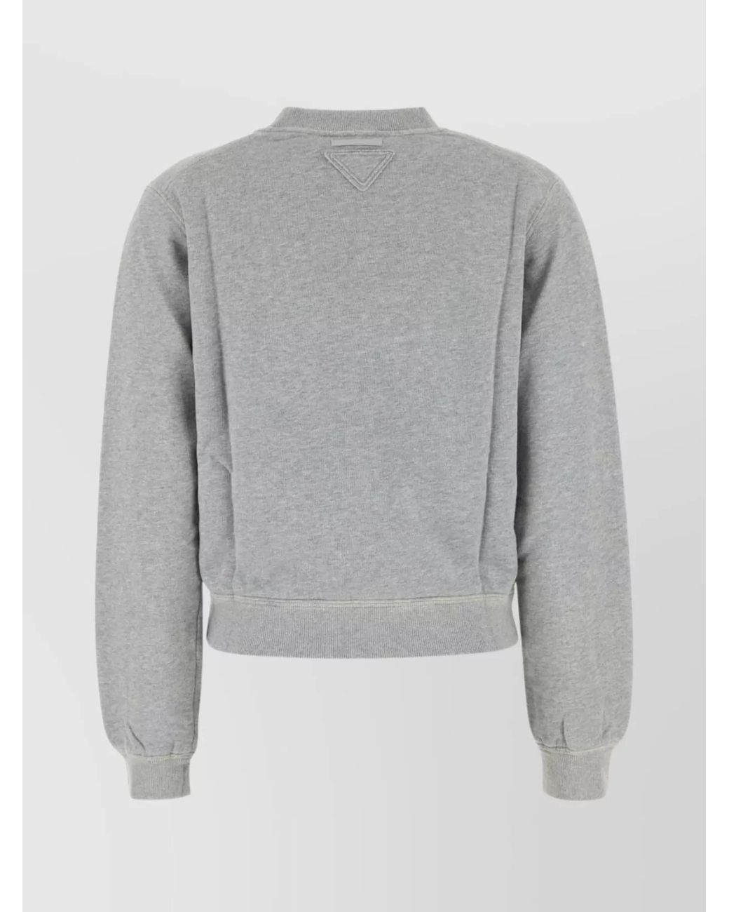 Prada Gray Cotton Sweatshirt