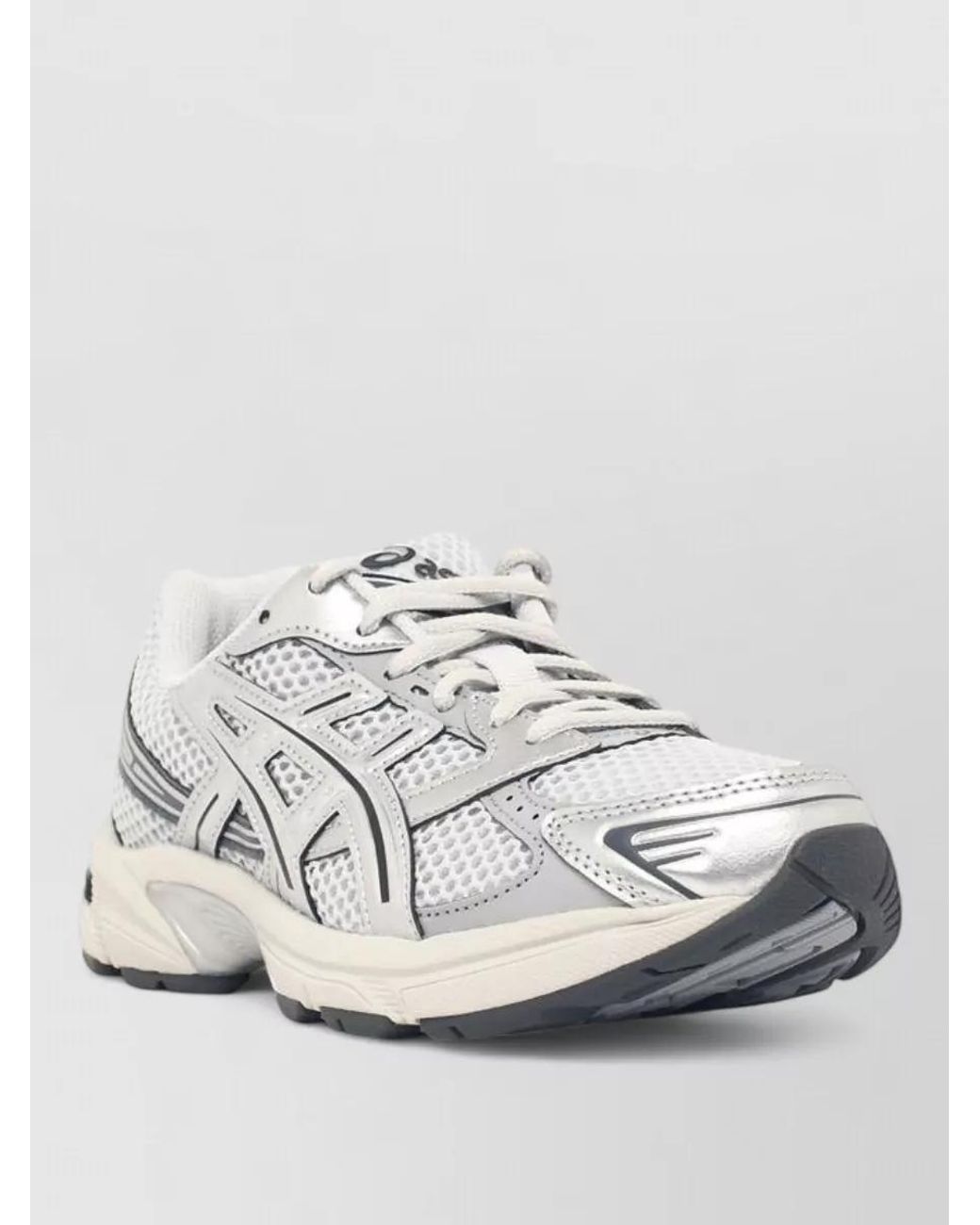 Asics White Mesh Low-Top Sneakers