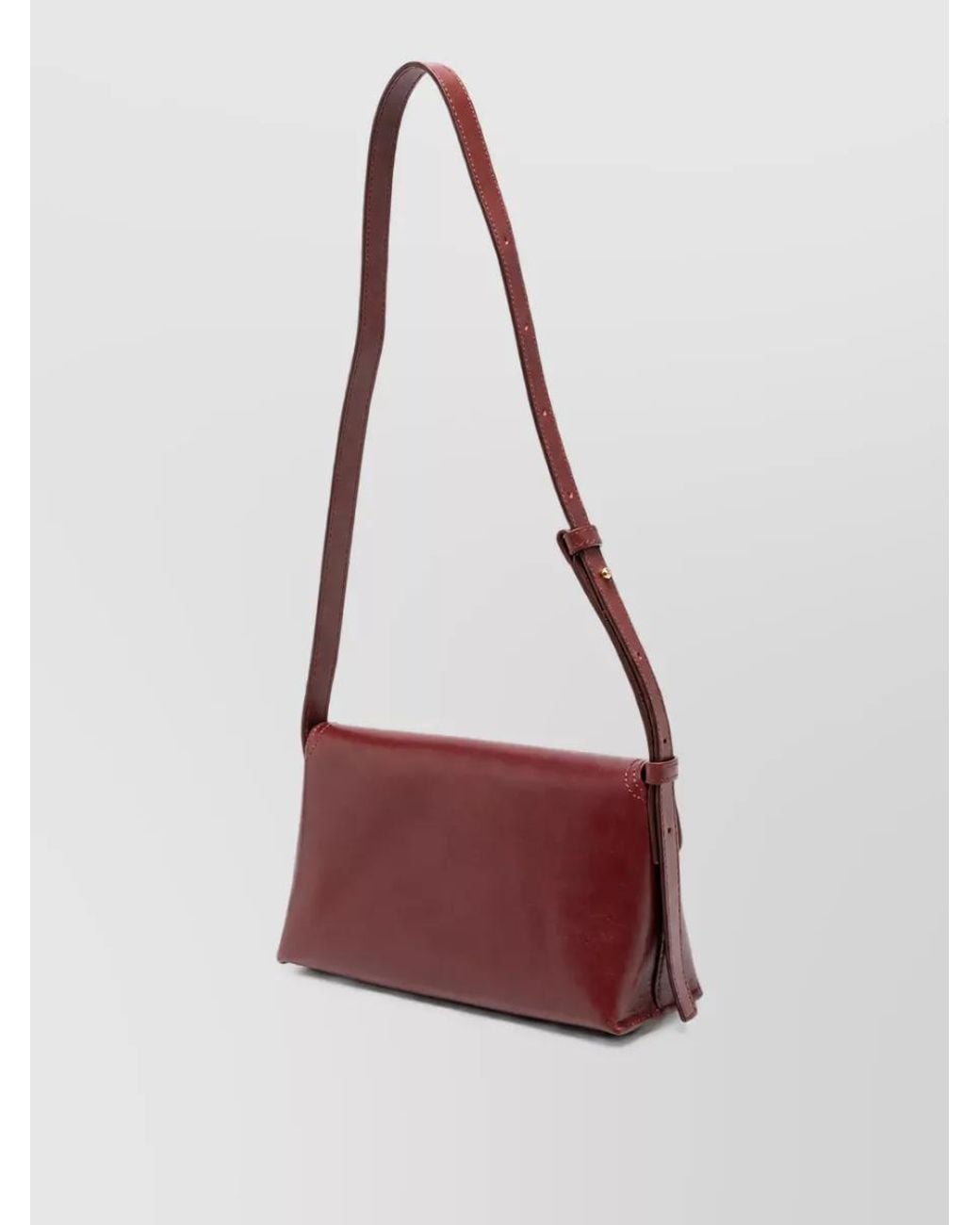 A.P.C. Red Small Leather Clutch Bag