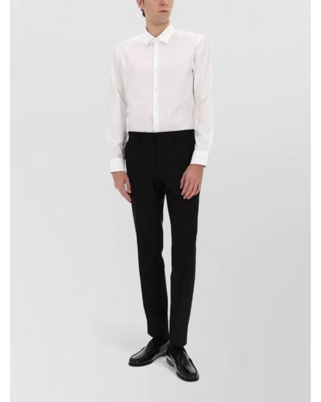 HUGO White Cotton Shirt for men