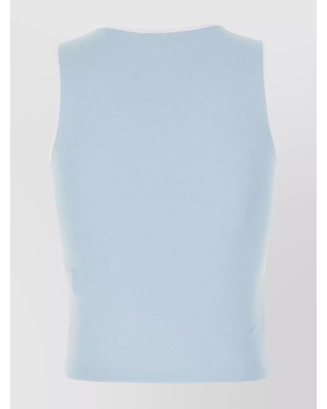 Ambush Blue Cutout Asymmetric Tank Top
