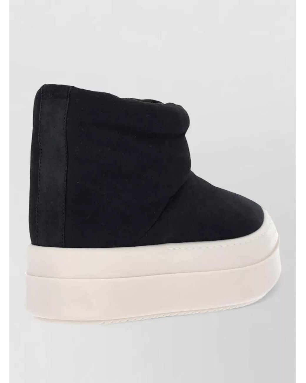 Rick Owens Black Leather Slip-On Sneakers