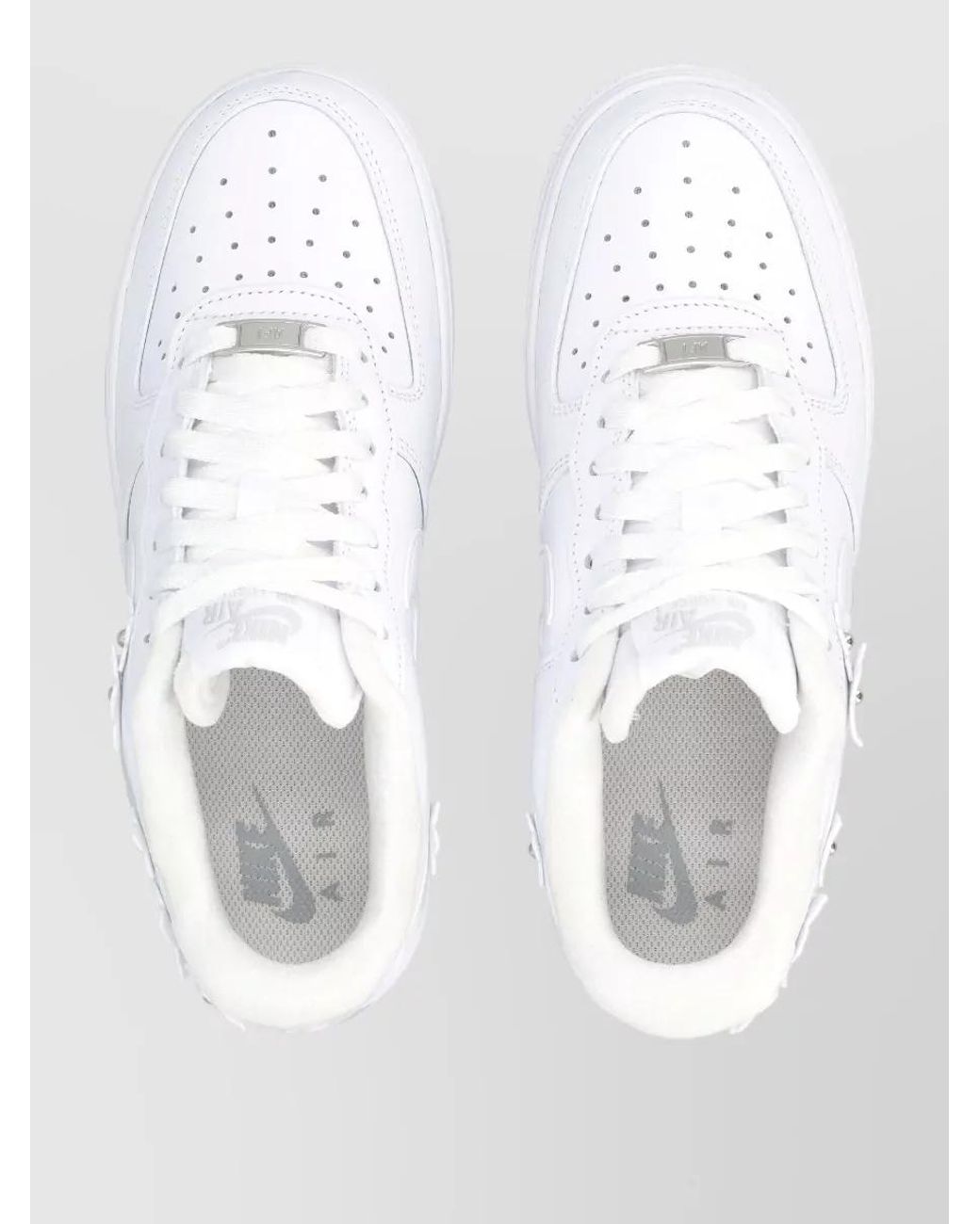 Nike White Leather Low-Top Sneakers