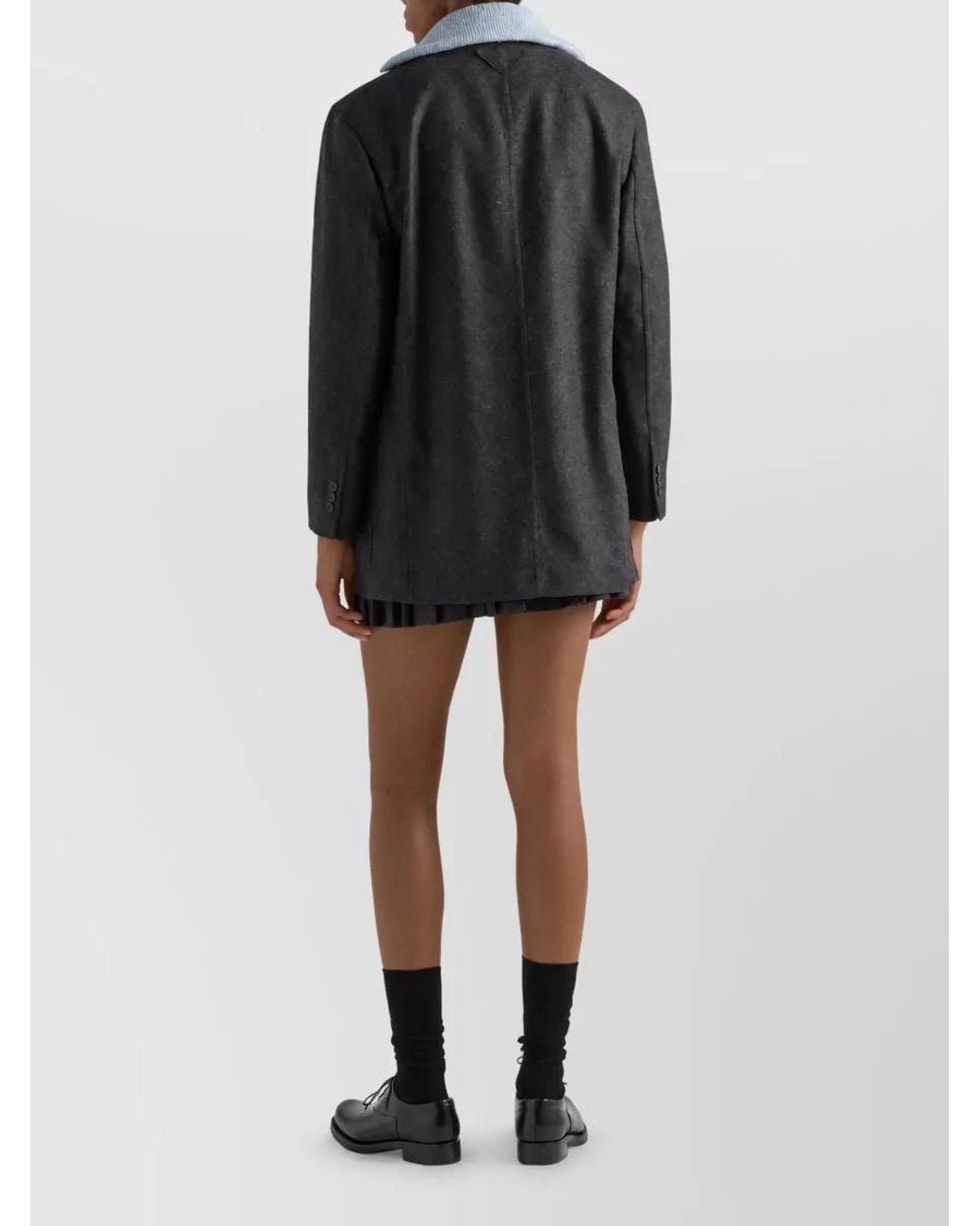 Prada Black Single-Breasted Coat