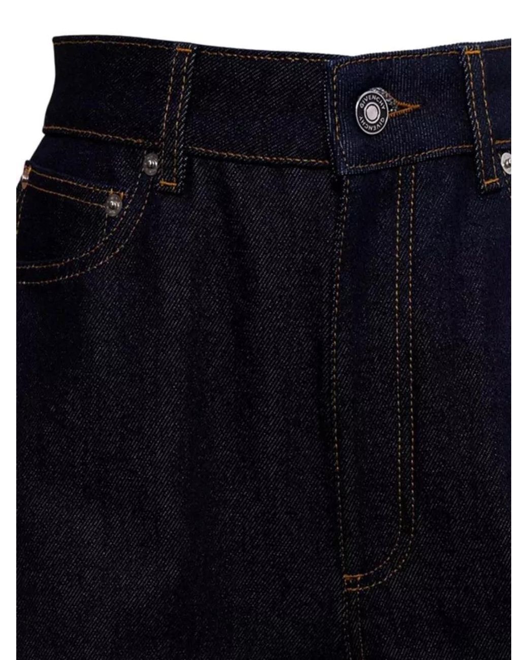 Givenchy Blue Denim Straight-Leg Trousers