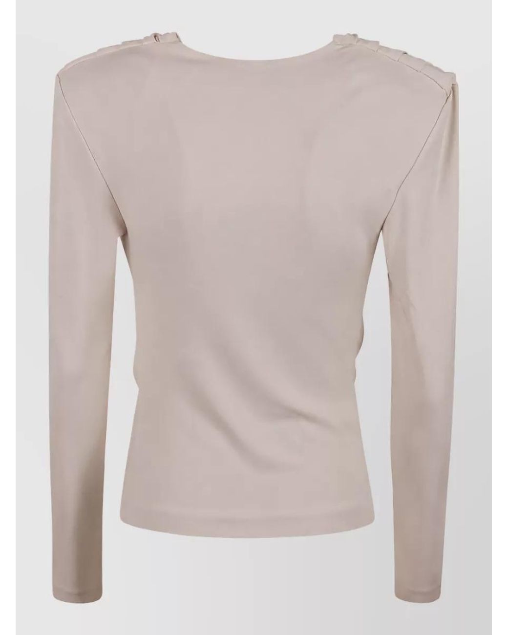 Wardrobe NYC Natural Draped Top