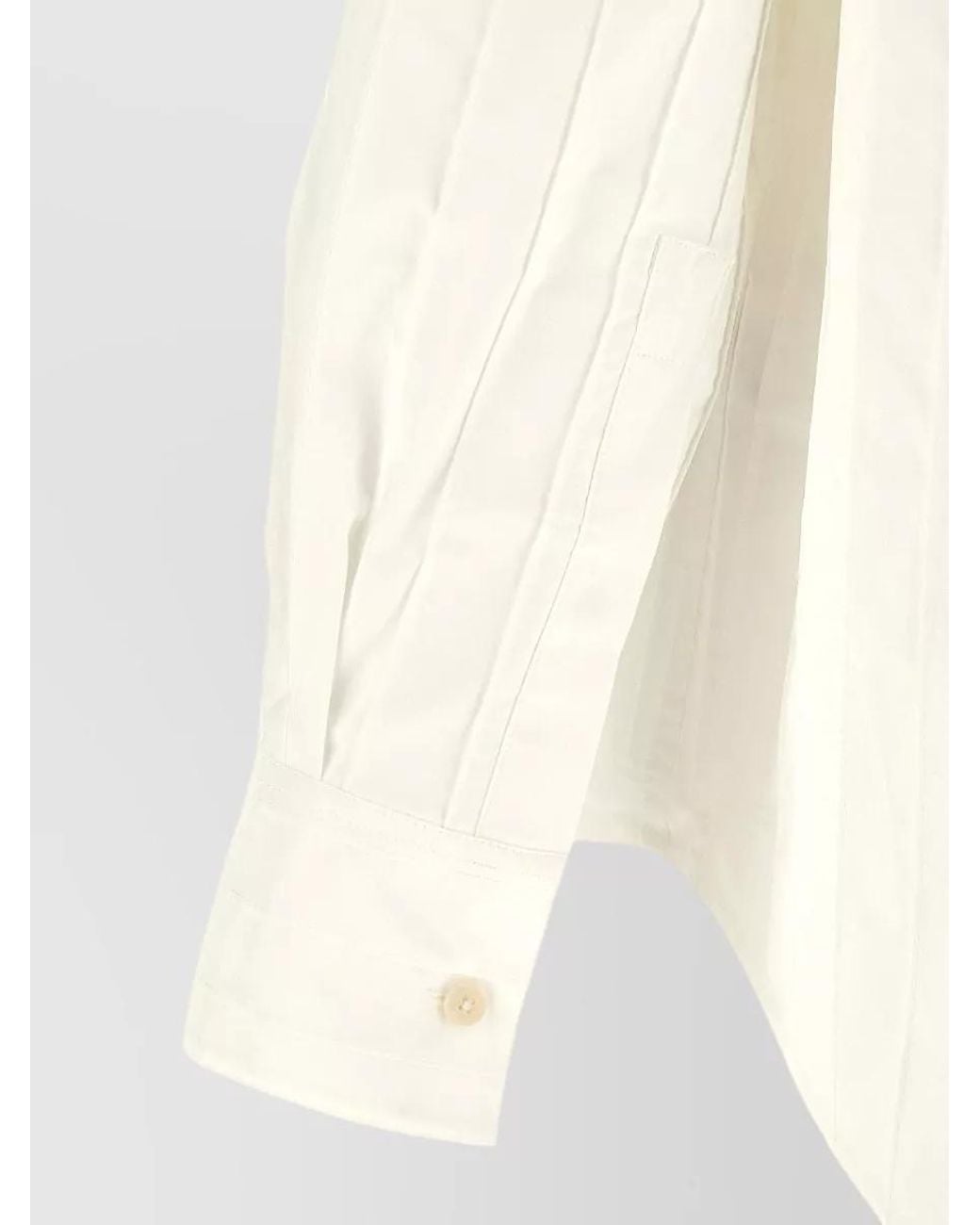 Jacquemus Natural Striped Long-Sleeve Shirt for men