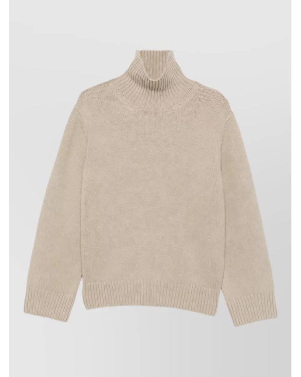 Totême Natural Wool Turtleneck Jumper