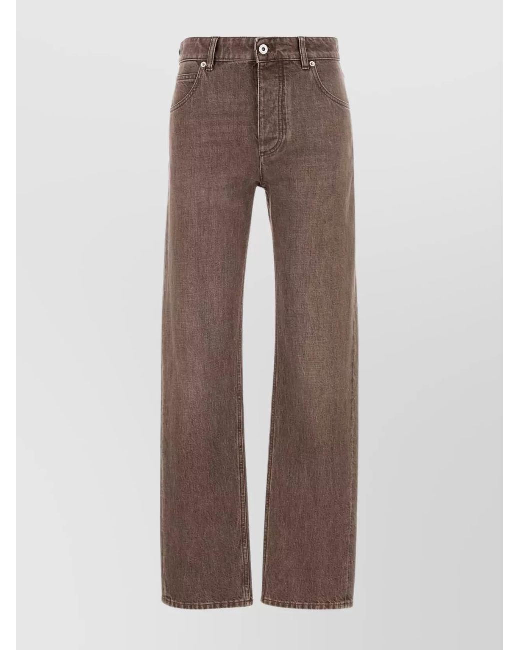 Bottega Veneta Brown Denim Straight-Leg Jeans