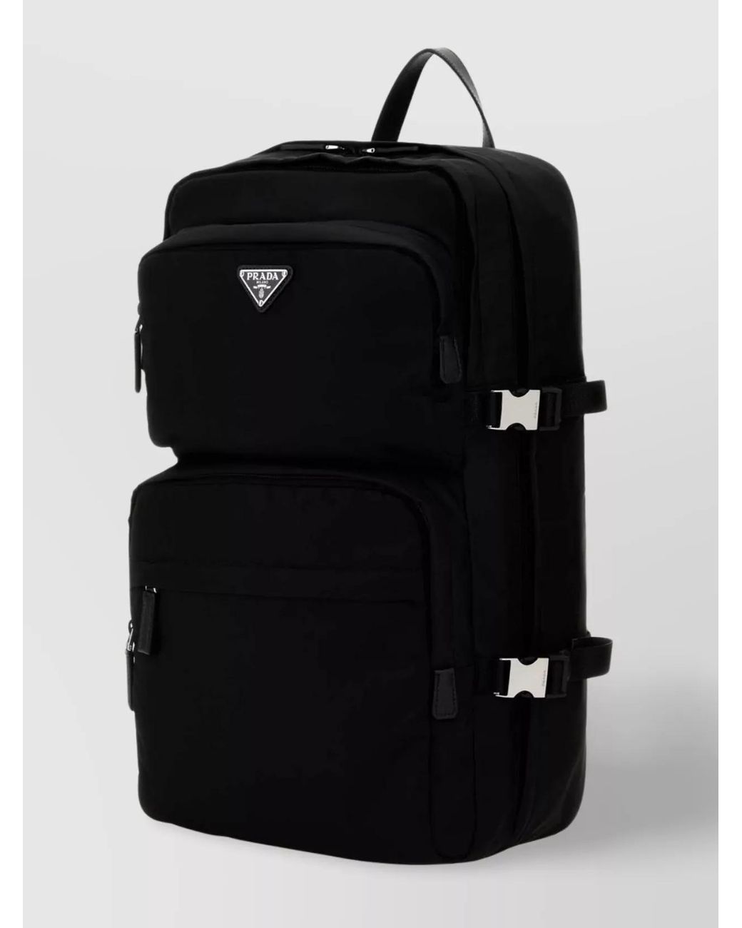 Prada Black Recycled Nylon Backpack for men
