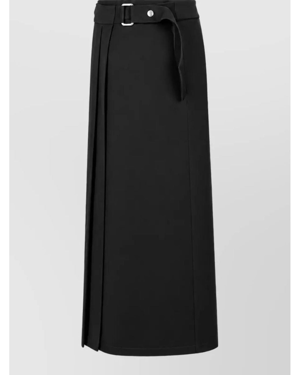 P.A.R.O.S.H. Black Pleated Skirt