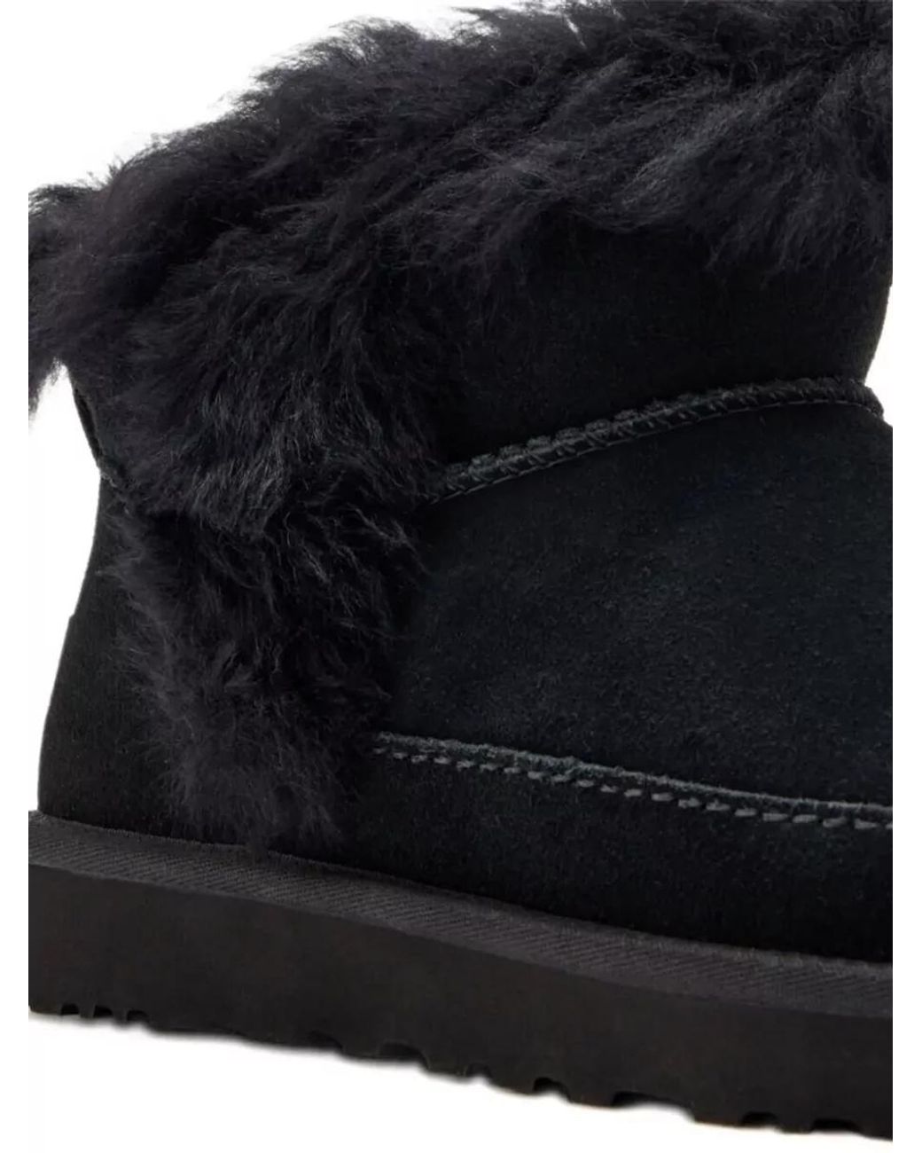 Ugg Black Leather Slippers