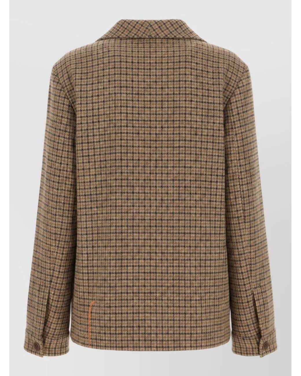 Fortela Green Wool Single Breasted Coat