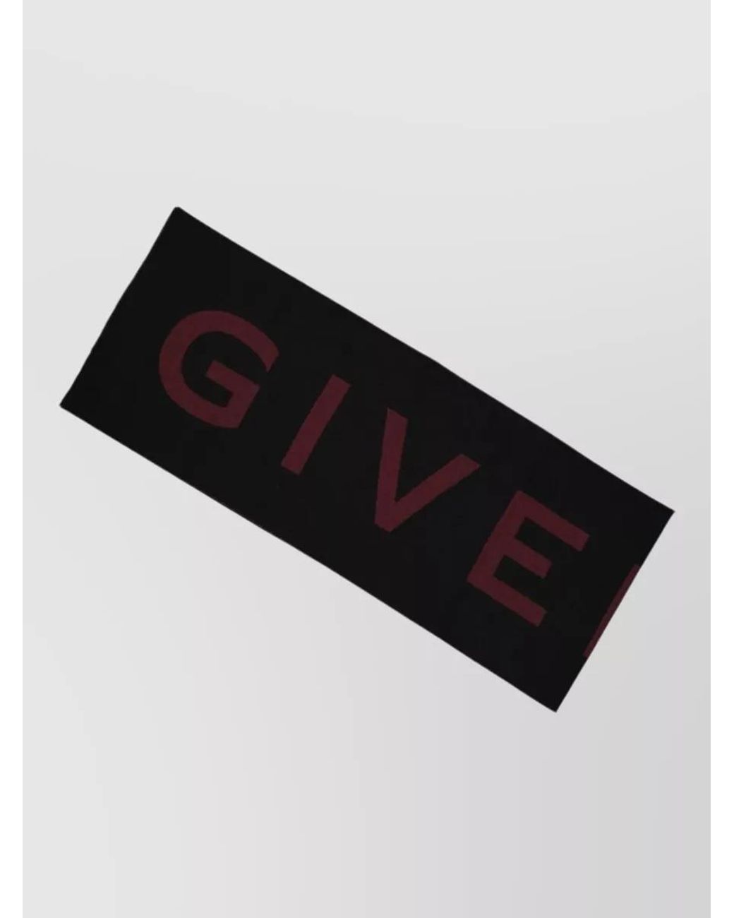 Givenchy Black Virgin Wool Scarf for men