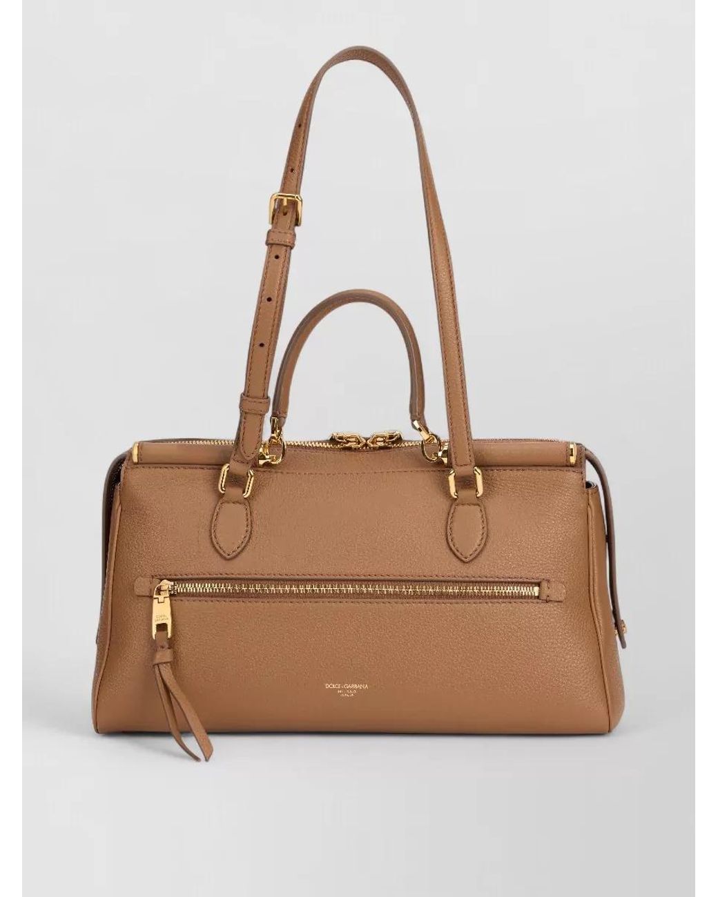Dolce & Gabbana Natural Shoulder Bag Calf Leather Shoulder Bag