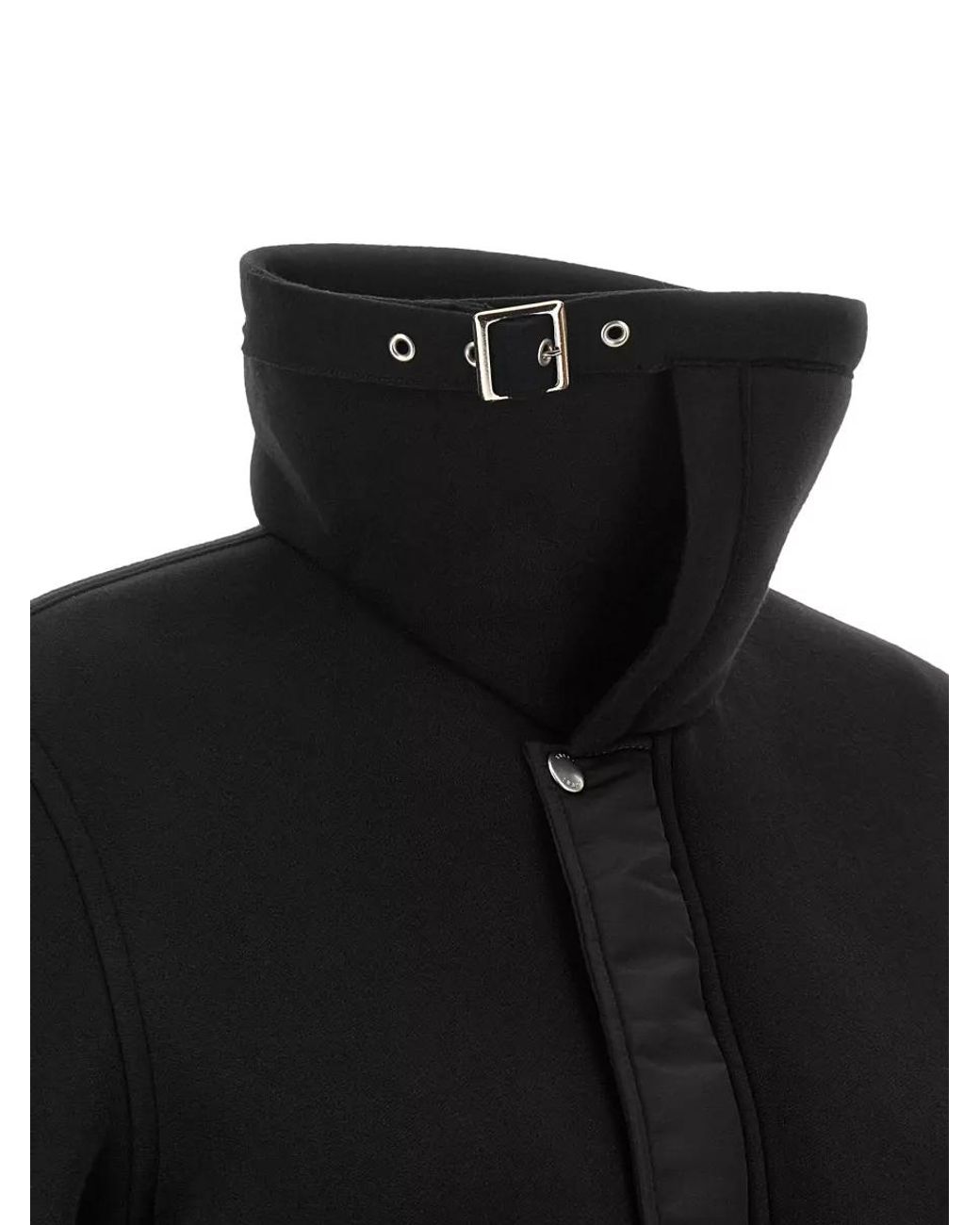Sacai Black Cotton Blend Single Breasted Jacket