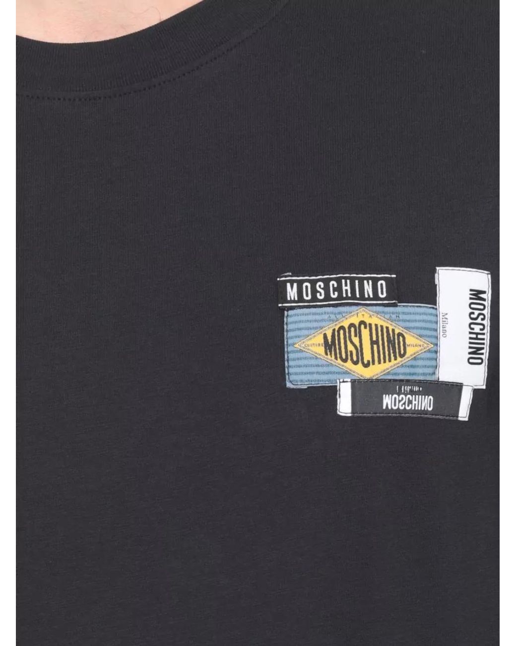 Moschino Blue Cotton Short-Sleeve T-Shirt for men