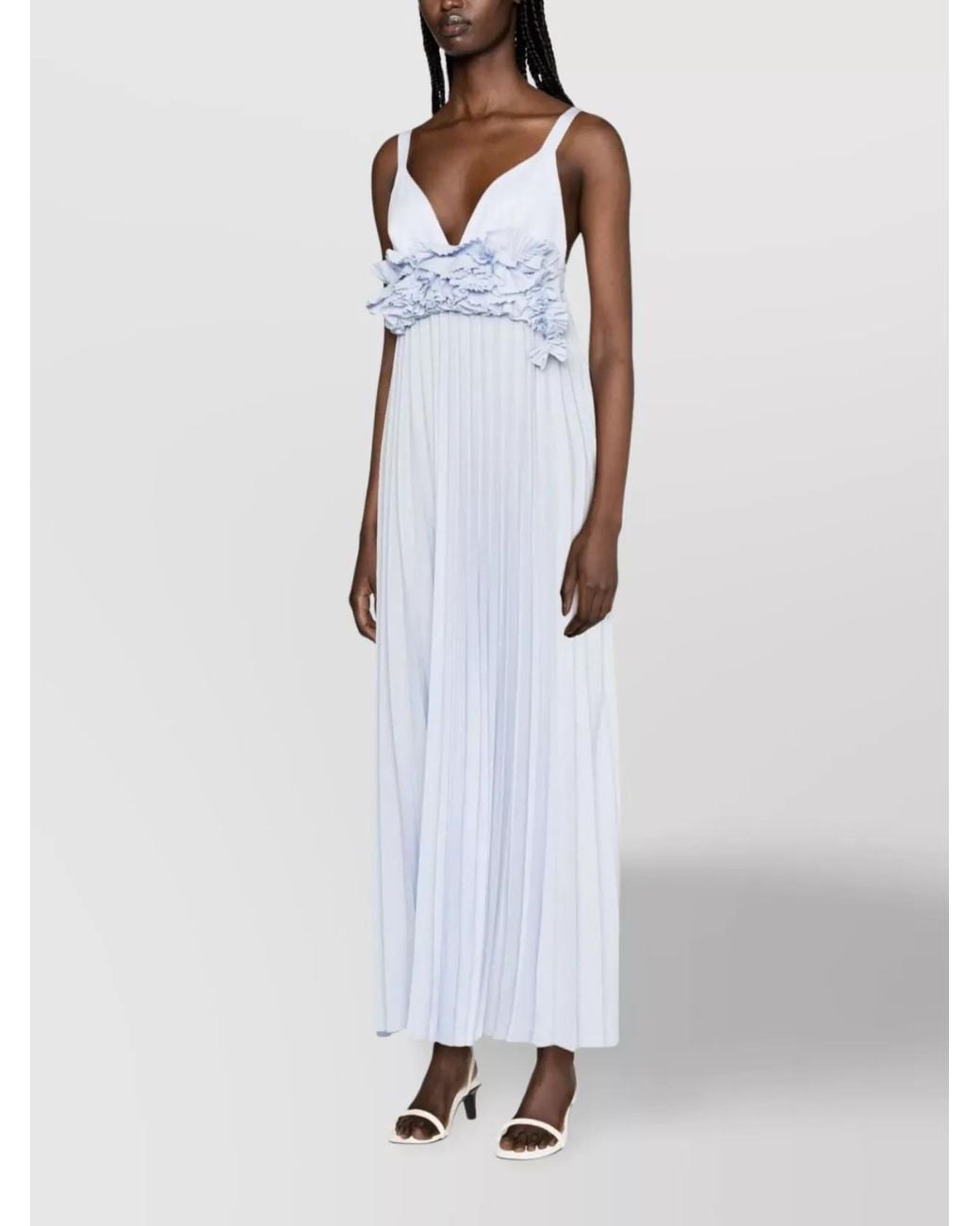P.A.R.O.S.H. White Maxi Dress