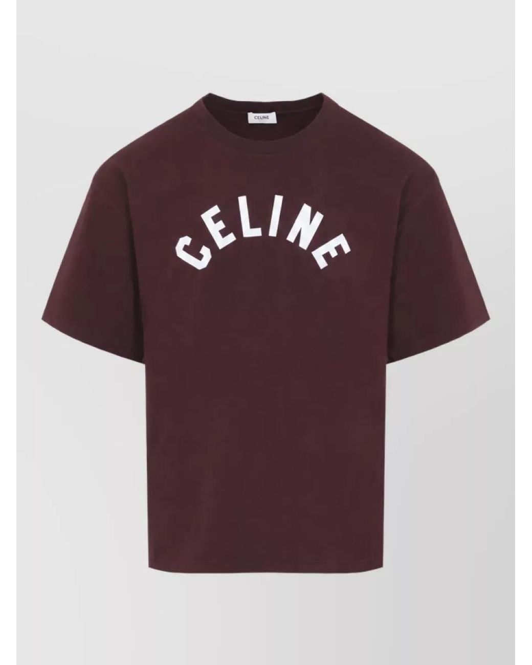 Céline Purple Striped Cotton Relaxed-Fit Short-Sleeve T-Shirt for men