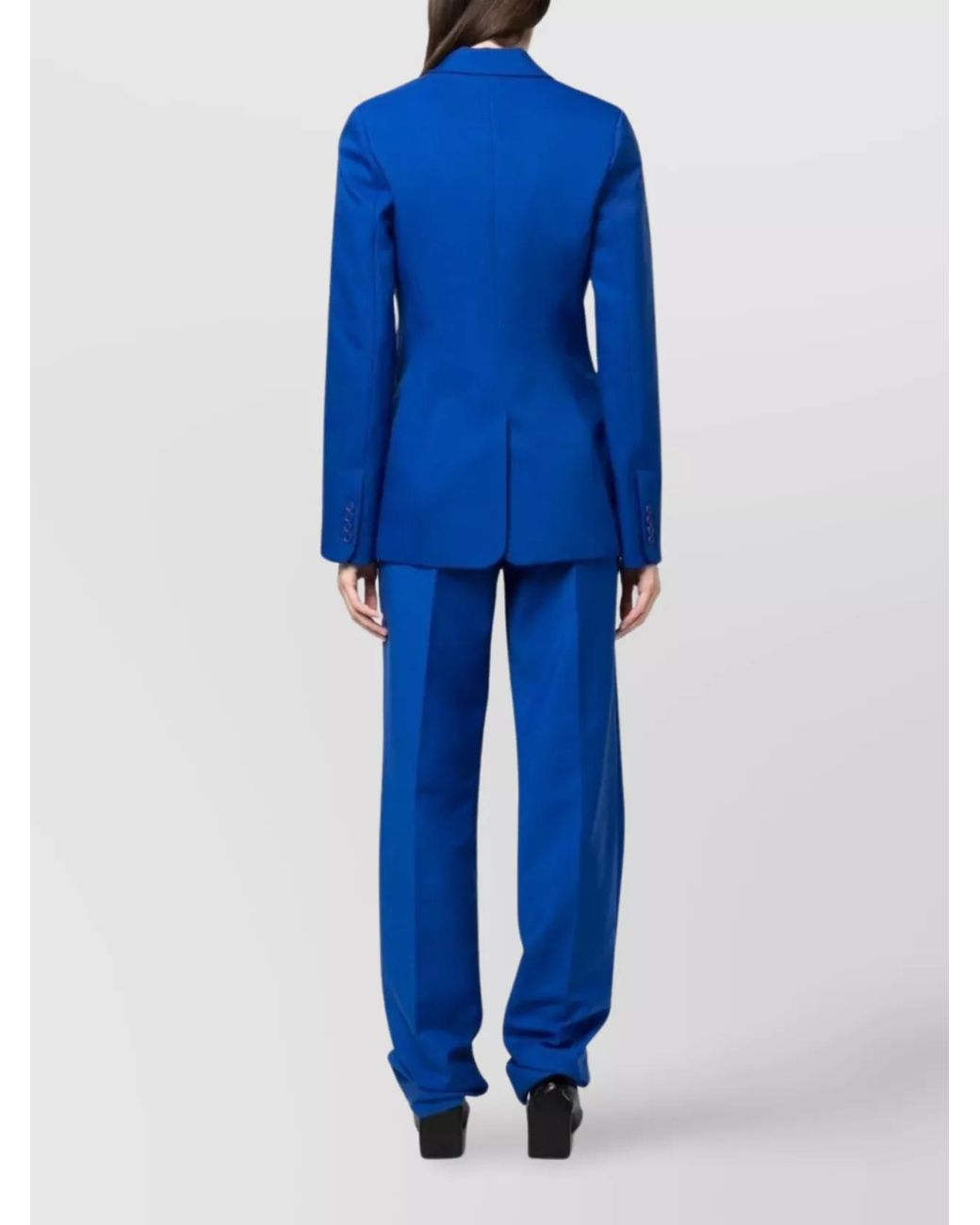 Off-White c/o Virgil Abloh Blue Polyester Single-Breasted Blazer