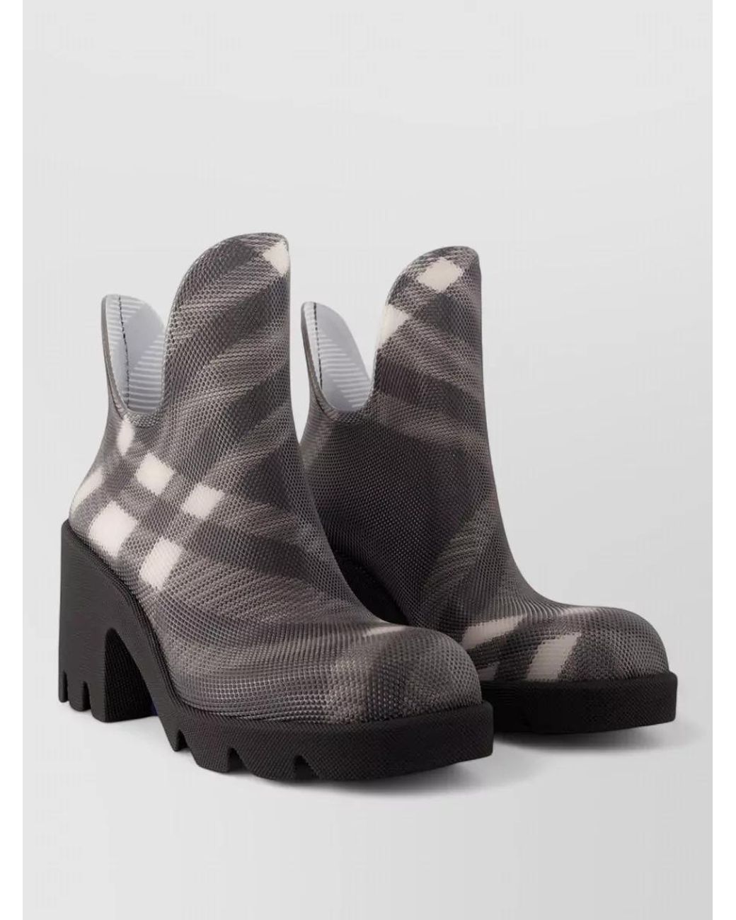 Burberry Black Leather Ankle Boots