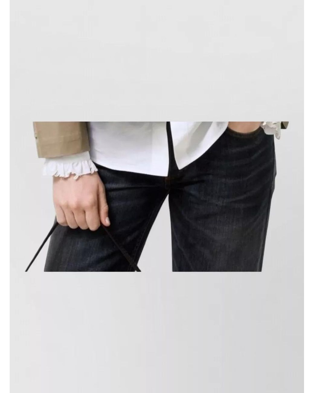 Burberry Natural Cotton Oversized Single-Breasted Coat