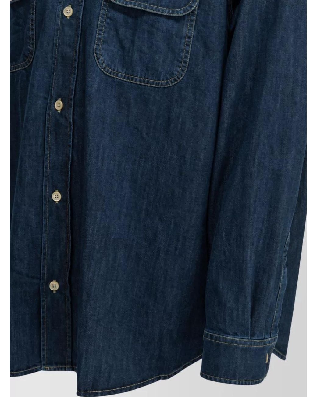 Our Legacy Blue Denim Casual Shirt for men
