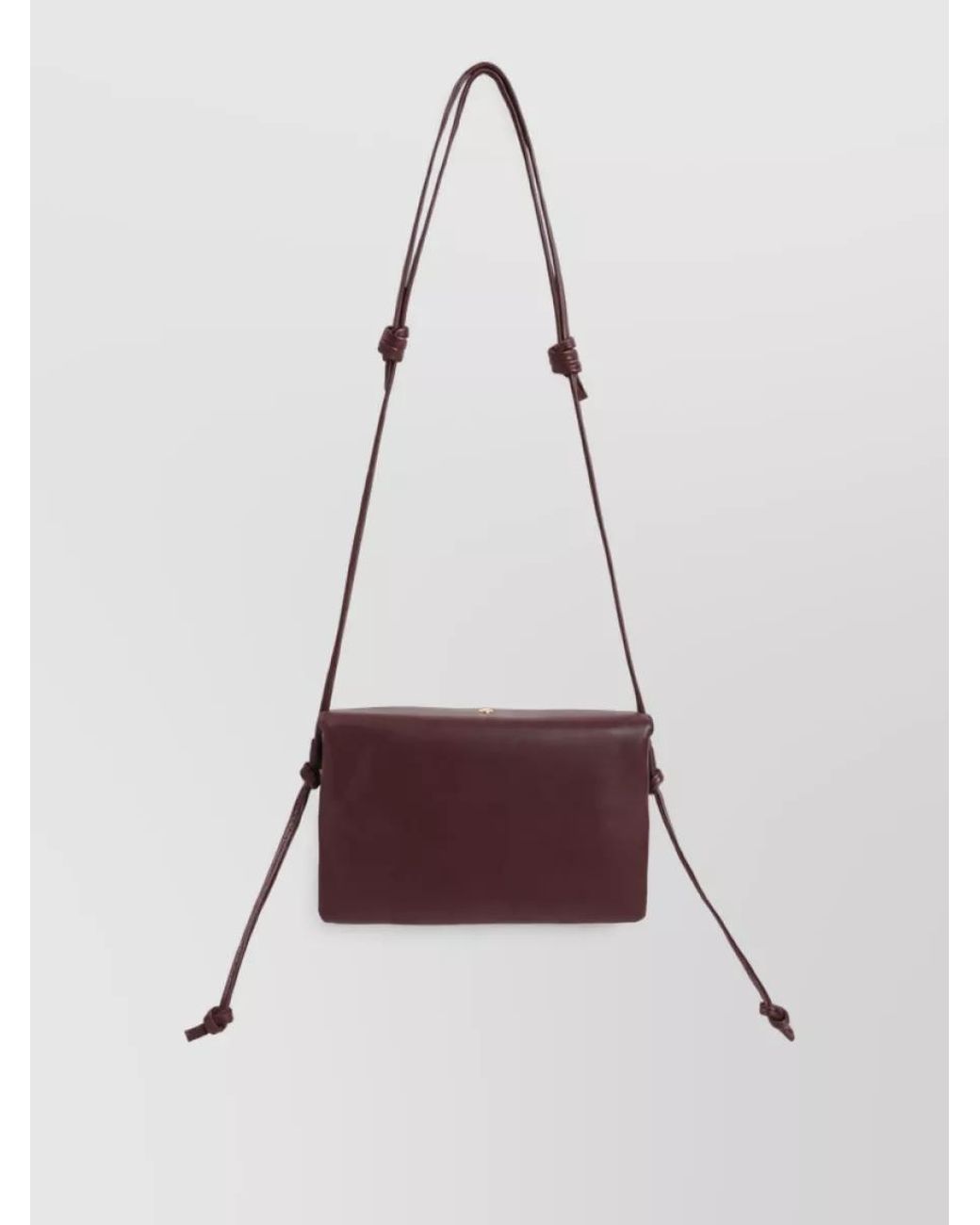 Céline White Lamb Leather Shoulder Bag