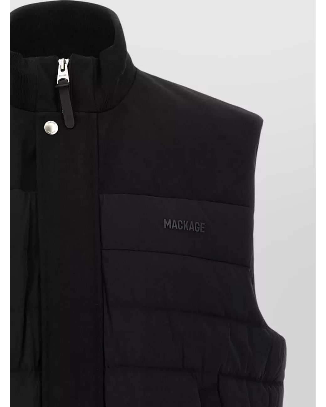 Mackage Black Quilted Puffer Vest for men