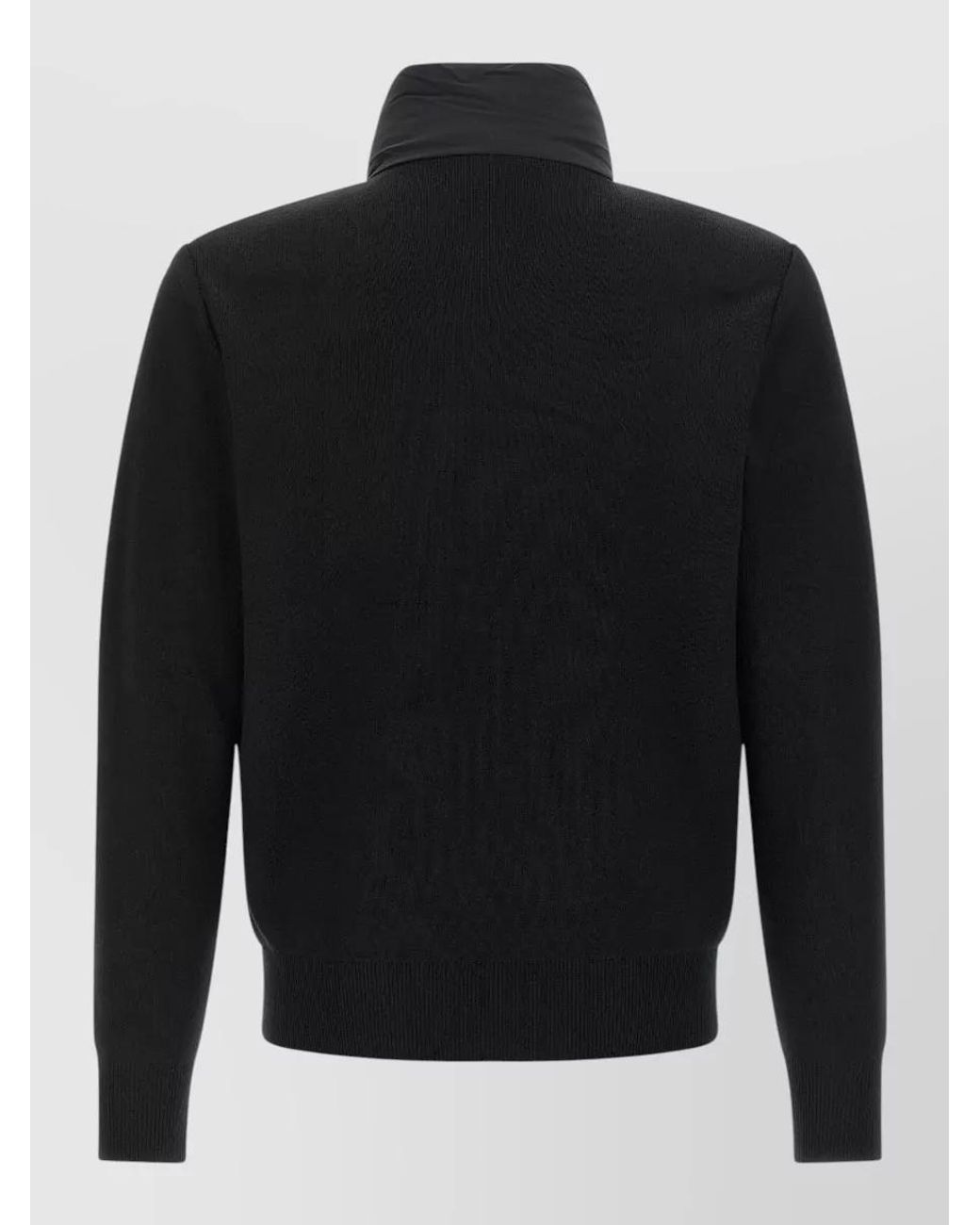Mackage Black Quilted High Neck Padded Cardigan for men