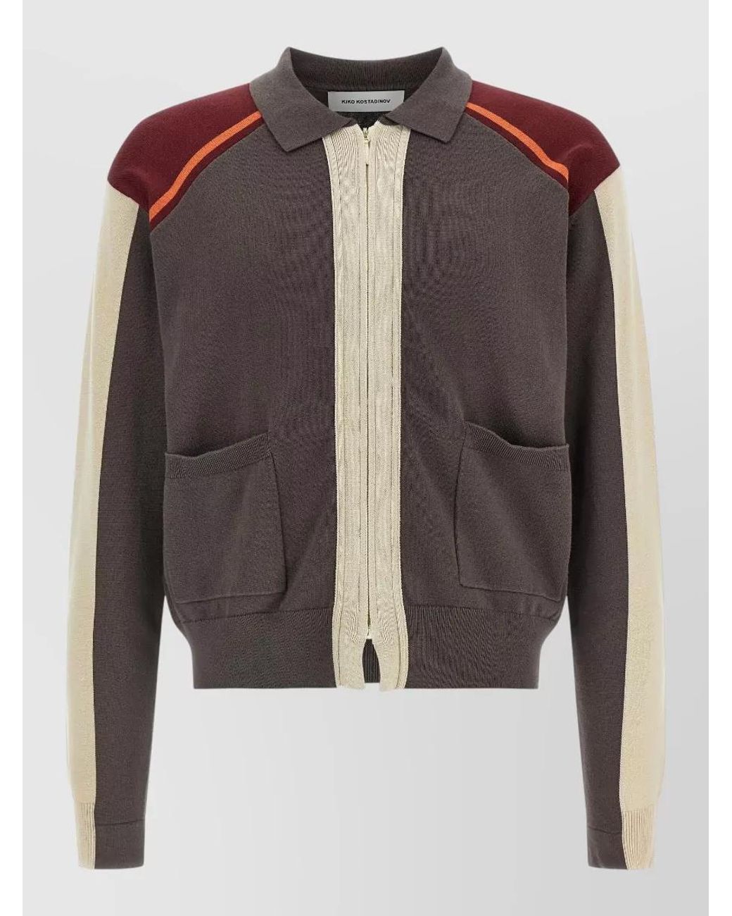 Kiko Kostadinov Black Cropped Cotton Zip Cardigan for men