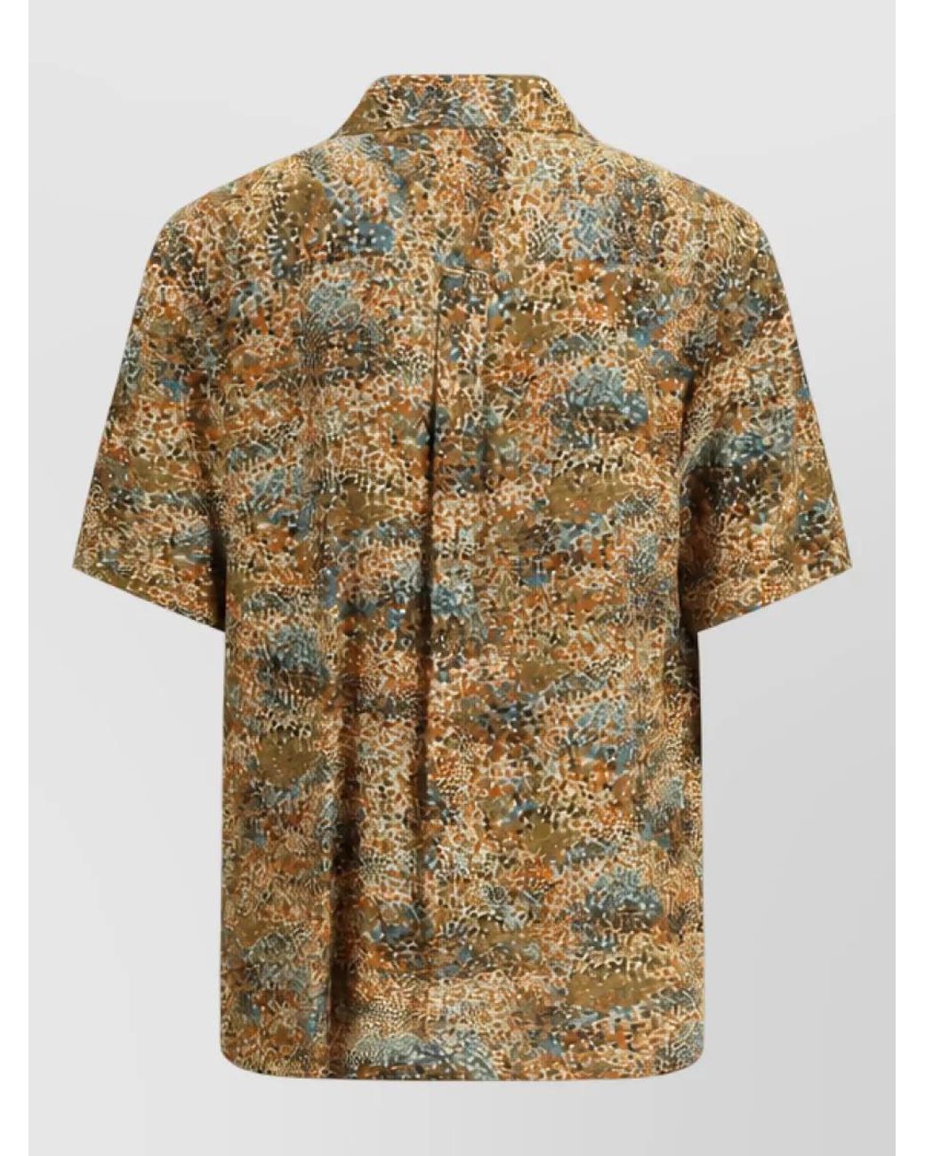 Saint Laurent Multicolor Pattern Viscose Shirt for men