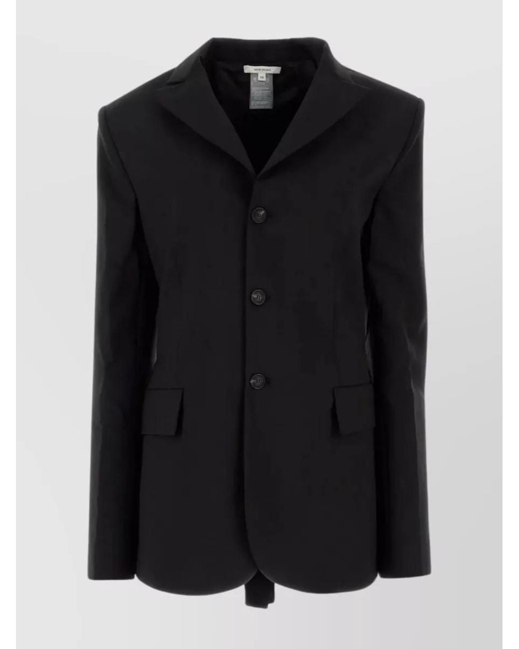 Nensi Dojaka Black Virgin Wool Single-Breasted Blazer