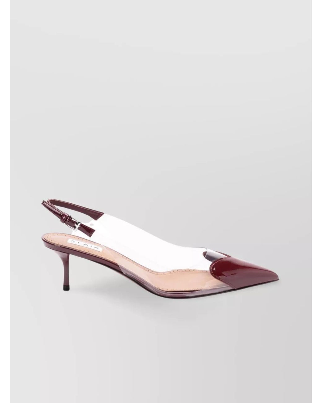 Alaïa Pink Heart Slingbacks